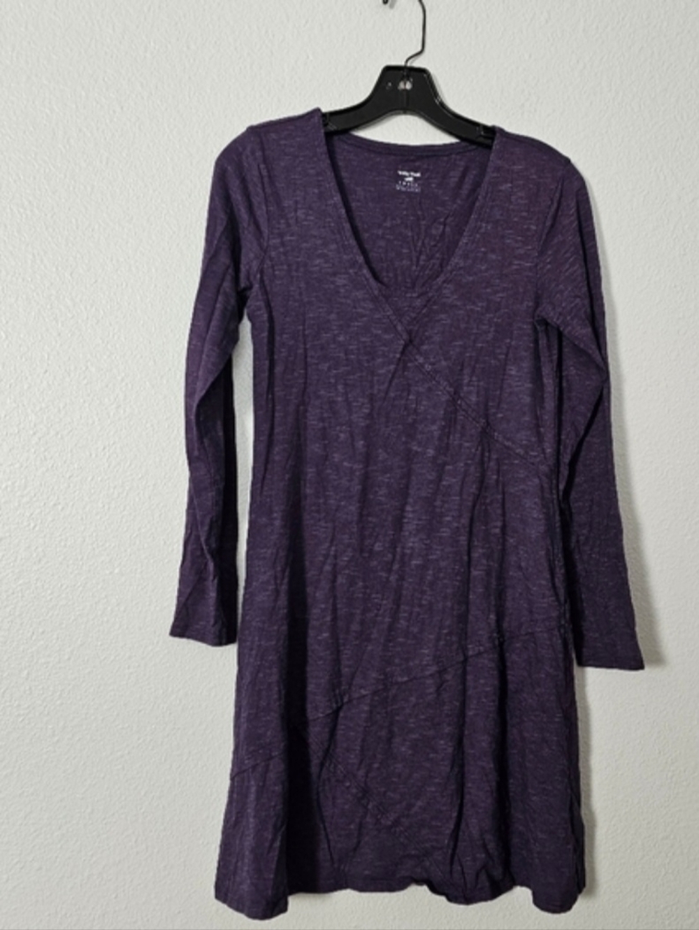 Purple Long Sleeve V-Neck Women’s Dress Sz S